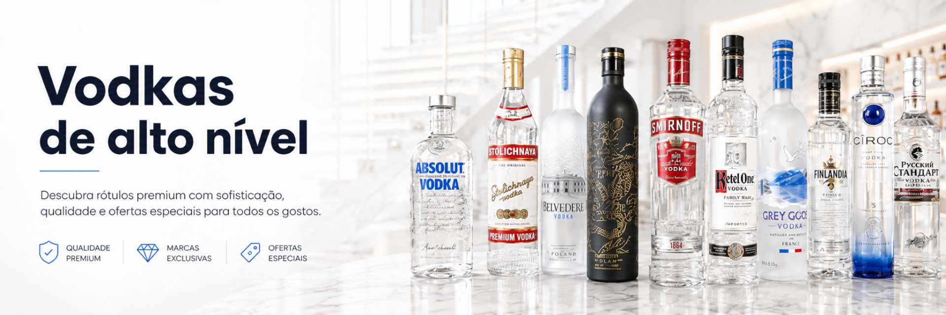 Vodkas de Alto Nível